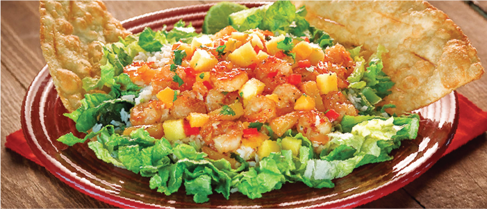 Bajio Menu - Pineapple Shrimp Salad - Salad & Soup
