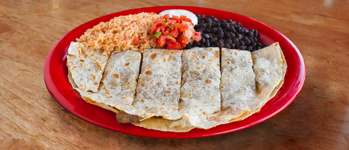 Meat and Cheese Quesadilla Bajio Portland Menu